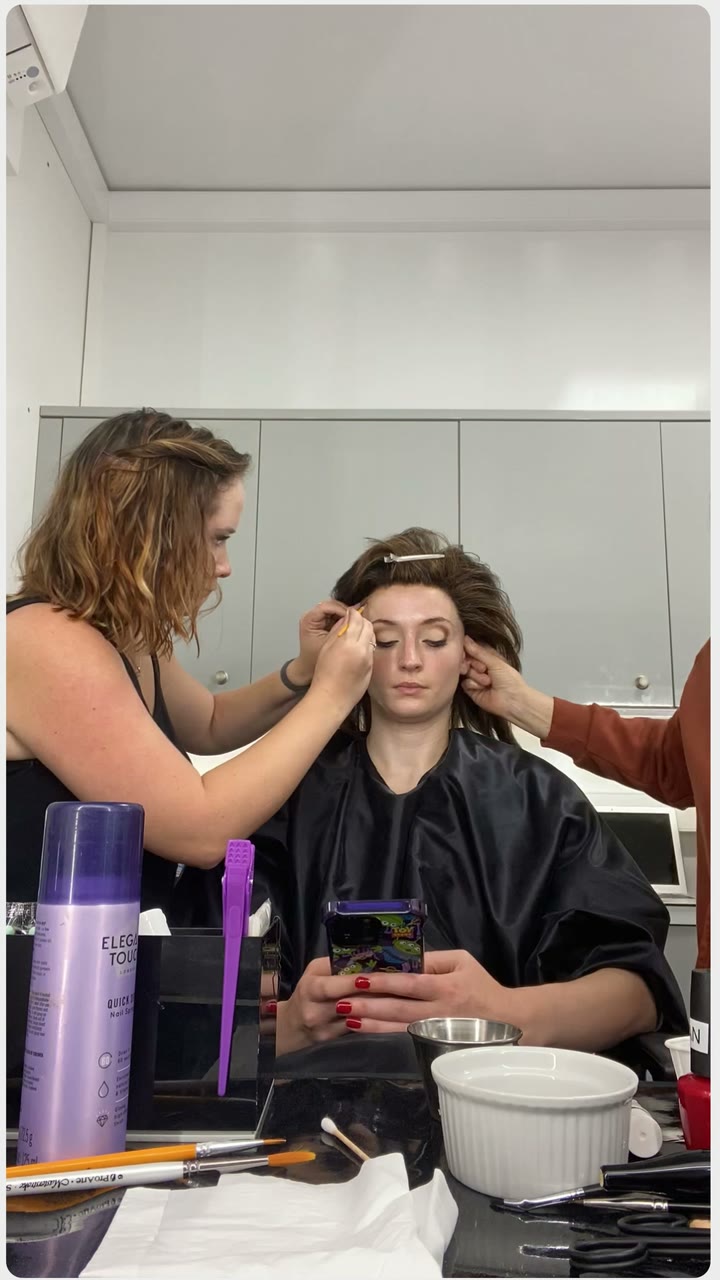 Joan — behind the scenes: make-up
