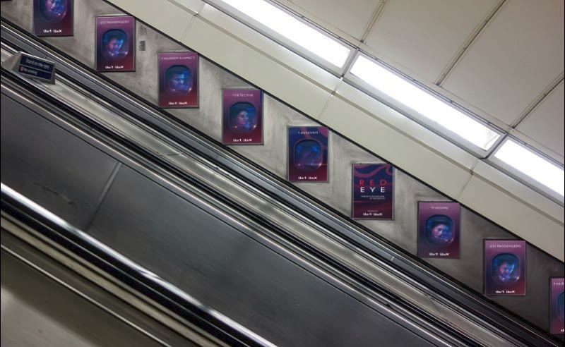 Red Eye — Underground escalator panels